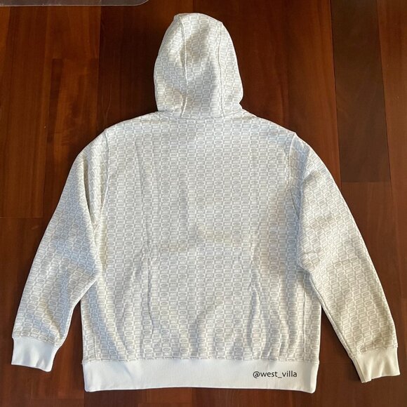 Nike Sportswear Club Fleece Monogram Pullover Hoodie Men's XL Summit White Gray - Picture 3 of 7